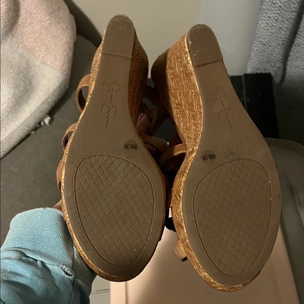 Jessica Simpson Tan Strappy Sandals - Picture 3 of 4
